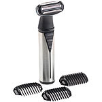 Sichler Men's Care Edelstahl Akku-Ganzkörper-Rasierer mit 3 Kammaufsätzen, wasserdicht Sichler Men's Care Akku Ganzkörper-Rasierer, wasserfest