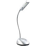 Lunartec Batteriebetriebene Mini-Tischlampe mit 1-W-COB-LED und Schwanenhals Lunartec LED-Schreibtischlampen mit Schwanenhals