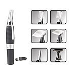 newgen medicals 4in1-Trimmer für Nasen- & Ohrhaar, Augenbrauen und Bart, 2 Scherköpfe newgen medicals Multi Rasierer- & Bartschneider-Set