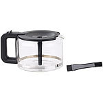 Rosenstein & Söhne Ersatz-Glaskanne für Filter-Kaffeemaschine KF-812.f, 1,25 Liter Rosenstein & Söhne Kaffeemaschinen mit Mahlwerken und Timern
