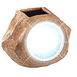 Royal Gardineer Solar-LED-Gartenlicht in Stein-Optik, wechselbarer Akku, 5 Lumen, IP44 Royal Gardineer