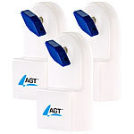 AGT Manueller Heizkörper-Entlüfter m. integriertem Wasserbehälter, 3er-Set AGT