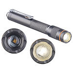 KryoLights Pen-Light-LED-Taschenlampe, 120 Lumen, 3 Watt, fokussierbar, Alu, IPX4 KryoLights Stiftlampen, spirtzwassergeschützt