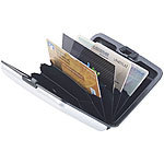 Xcase Edles RFID-Kartenetui aus Aluminium, Schutz für bis zu 6 Chip-Karten Xcase RFID-Kartenetuis