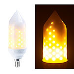 Luminea LED-Flammen-Lampe mit realistischem Flackern, E14, 5 W, 304 Lumen, A+ Luminea LED-Flammen-Lampen (E14)