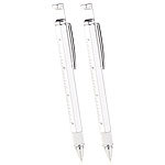 PEARL 7in1-Kugelschreiber mit Touchpen, Schraubendreher & mehr, 2er-Set PEARL 7in1-Kugelschreiber mit Touchpen