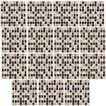 infactory Selbstklebende 3D-Mosaik-Glitzer-Fliesenaufkleber, 26 x 26cm, 15er-Set infactory Deko-Fliesenaufkleber