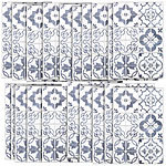 infactory Selbstklebende 3D-Bordüre-Fliesenaufkleber, blau, 30 x 20 cm, 15er-Set infactory Deko-Fliesenaufkleber