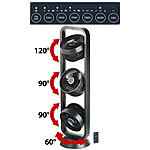 Carlo Milano Standventilator mit 3 Rotoren, 3 Stufen, Oszillation, Timer, 105 Watt Carlo Milano Multi-Ventilatoren