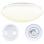 Luminea LED-Wand- & Deckenleuchte mit 720 Lumen, Ø 26 cm, 12 Watt, warmweiß Luminea LED Wand- und Deckenleuchten
