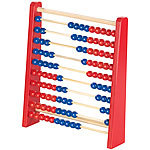 Playtastic Holz-Rechenschieber mit 100 Holzperlen, 2 Farben (blau & rot) Playtastic Holz-Rechenschieber