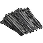 AGT 100er-Set wiederverschließbare Kabelbinder, schwarz, 150 x 7,6 mm AGT Wiederverschließbare Kabelbinder