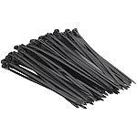 AGT 100er-Set wiederverschließbare Kabelbinder, schwarz, 250 x 7,6 mm AGT Wiederverschließbare Kabelbinder