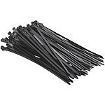 AGT 100er-Set wiederverschließbare Kabelbinder, schwarz, 300 x 7,6 mm AGT Wiederverschließbare Kabelbinder
