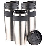 Rosenstein & Söhne XL-Edelstahl-Isolierbecher, warm & kalt, doppelwandig, 450 ml, 3er-Set Rosenstein & Söhne Thermobecher