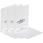 infactory Unsichtbares Bücherregal aus Metall, 3er-Set infactory Unsichtbare Bücherregale