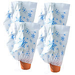 infactory 4er-Set Winterschutz-Haube "Schneeflocken" für Pflanzen, 110 x 120 cm infactory Bedruckte Pflanzenschutzhauben