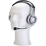 auvisio USB-Stereo-Headset mit Virtual-5.1-Surround-Sound, Over-Ear auvisio Multimedia-Stereo-Headsets