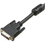 auvisio DVI-D-Kabel Dual Link DVI-Stecker auf DVI-Stecker, 2 Meter auvisio Monitorkabel