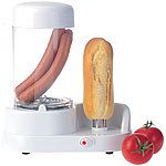 Rosenstein & Söhne Hotdog-Maker mit beheizbarer Stange aus rostfreiem Edelstahl, 350 Watt Rosenstein & Söhne Hotdog-Maker