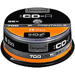 Intenso CD-R 700MB 52x printable, 25er-Spindel Intenso CD-Rohlinge