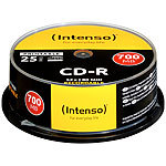 Intenso CD-R 700MB 52x printable, 25er-Spindel Intenso CD-Rohlinge