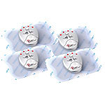 newgen medicals Massagegeräte im Schmetterlingsdesign, 4 St. newgen medicals EMS-Muskeltrainer-Pads