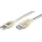 goobay USB 2.0 High-Speed Verlängerungskabel 3 m silber goobay USB Verlängerungskabel