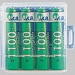 tka Köbele Akkutechnik 1100 mAh NiMH-Akkus AAA Micro 4 Stück + Batteriebox tka Köbele Akkutechnik NiMH-Akkus Micro (AAA)