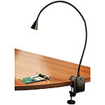 Lunartec LED-Grill-, BBQ- & Arbeits- Schwanenhals-Lampe mit Schraubklemme Lunartec LED Schwanenhals Klemmlampen