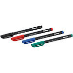 Hama CD/DVD Marker 4er-Set 1,0 mm, Schwarz, Rot, Blau, Grün Hama Marker-Sets