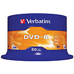 Verbatim DVD-R Rohlinge 16x AZO-Beschichtung, 50er-Spindel Verbatim