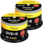 Intenso 2er-Set DVD-R 4.7GB 16x mit je 50 Rohlingen Intenso