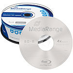 MediaRange Blu-ray-Rohling BD-R 25GB 4x, 25er-Spindel MediaRange Blu-Ray-Rohlinge