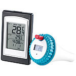 infactory Funk-Pool-Thermometer PT-300 mit großer Display-Einheit infactory Funk-Poolthermometer
