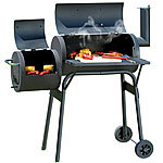 Rosenstein & Söhne Holzkohle BBQ Smoker Grill-Wagen Classic mit 2 Brennkammern Rosenstein & Söhne Smoker Grills