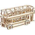Wooden City Kinetisches 3D-Holzpuzzle "London Bus", ohne Klebstoff