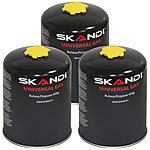 3er-Set Butan-Gas-Kartuschen für Gaskocher & -brenner, EN417, je 450 g Gas Kartusche für Gaskocher