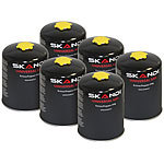 6er-Set Butan-Gas-Kartuschen für Gaskocher & -brenner, EN417, je 450 g Gas Kartusche für Gaskocher
