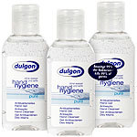 dulgon 3er-Set Antibakterielles Handgel "Pure", je 50 ml, auslaufsicher dulgon Hand-Desinfektions-Gels