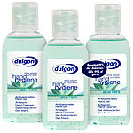 dulgon 3er-Set antibakterielle Handgels "Aloe Vera", je 50 ml, auslaufsicher dulgon Hand-Desinfektions-Gels