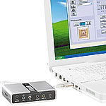 auvisio 7.1 Kanal USB 2.0 PC-Verstärker/Soundkarte "Sound Box" auvisio USB-Soundkarten mit 7.1-Sounds