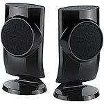 auvisio Designer-Aktiv-Lautsprecher mit USB-Stromversorgung, 12 Watt auvisio Stereo-USB-Lautsprecher