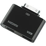 auvisio HDMI-Video-Adapter iPhone/iPad an LCD-TV/Beamer, Full HD auvisio Video-Übertragungen (Dock-Connector)