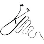 auvisio Zipper-Headset IE-400.zip mit Reißverschluss (schwarz) auvisio In-Ear-Stero-Headsets