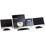auvisio HiFi-Micro-Stereoanlage MSX-670.bt, Bluetooth/CD/USB/SD/Radio, 70 Watt auvisio HiFi-Stereoanlagen, vertikal, mit CD- & MP3-Player
