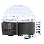 auvisio Mobile Discokugel mit Lautsprecher, Bluetooth, MP3-Player, 20 Watt auvisio Lautsprecher mit Discokugeln und Bluetooth