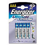 Energizer Ultimate Lithium-Batterie AAA Micro 1,5 Volt im 4er-Pack Energizer Lithium-Batterien Micro (AAA)