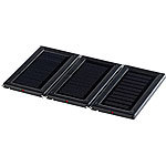 revolt Erweiterungs-Solarzelle für Mini-Solarpanel (PX-1614), 3er-Set revolt Mobile Solarpanels mit USB-Anschlüssen