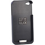 Callstel Qi-kompatible Ladehülle für iPhone 4/4s Callstel Qi-kompatible Ladehüllen